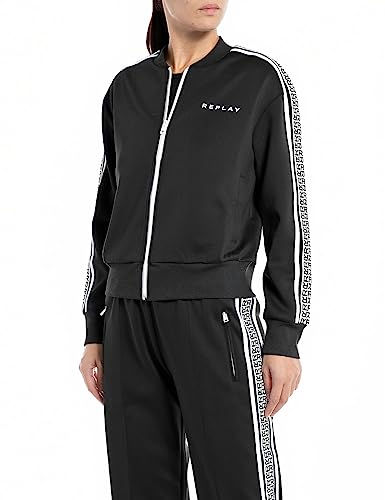 Replay Bluza damska, 098 BLACK, S