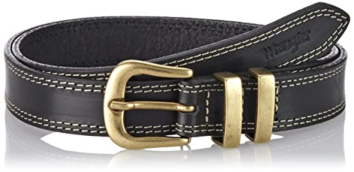 Wrangler Damski pasek z podwójną pętlą, Czarny, 95