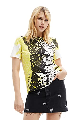 Desigual Damska koszulka z krótkim rękawem, biały, S