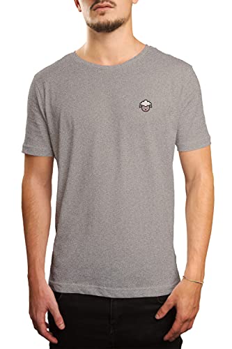 Green Fish Męski T-shirt DE-GF-TS-004216, szary, XL