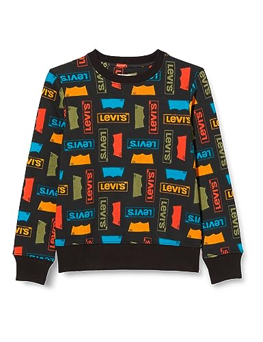 Levi's Chłopięca bluza z logo Lvb z nadrukiem na całej powierzchni 9ej088, Meteoryt, 10 Lat