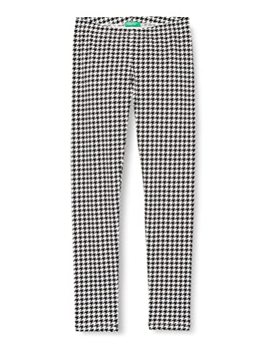 United Colors of Benetton Legginsy dziewczęce, Pied De Poule 61 g, 122 cm