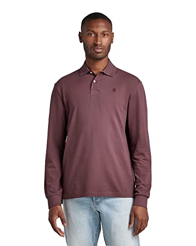 G-STAR RAW Męska koszulka polo Dunda Core, Fioletowy (Vineyard Wine 5864-d303), S