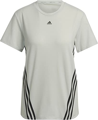 adidas T-shirt damski, zielony/czarny, M