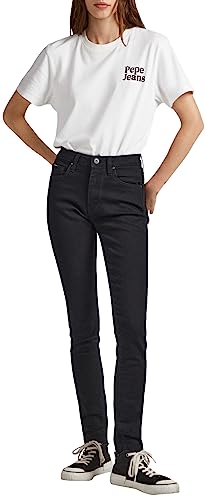 Pepe Jeans Dżinsy damskie Regent, Czarny (Denim-xg1), 33W / 32L