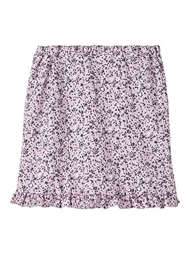 NAME IT Nkfhalba spódnica spódniczka dla dziewcząt, jasna biel, 128, Bright White, 128 cm