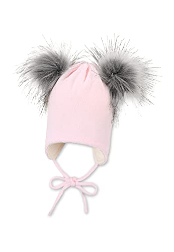 Sterntaler Strickmütze Bommelohr Czapka dla dzieci, Kolor: różowy, 41
