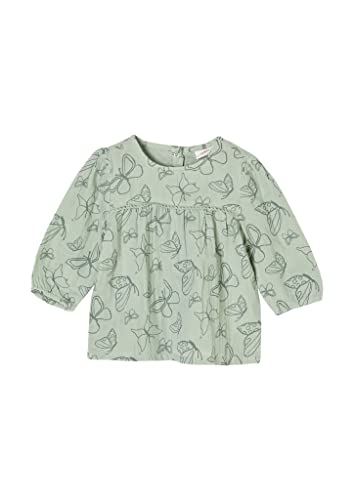 s.Oliver Unisex - bluzka dziecięca z nadrukiem motyla, 60a5, 86 cm