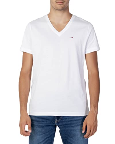 Tommy Hilfiger S/S dzianinowe topy klasyczna biel, Klasyczny Biały, 3XL