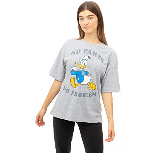 Disney Damska koszulka Donald No Pants szara, mała