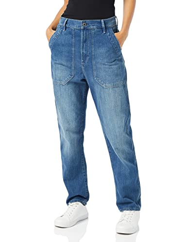 G-STAR RAW Damskie spodnie dżinsowe 3D Fatigue Boyfriend, Niebieski (antyczny kosmiczny błękit D22166-c966-c945), 26W