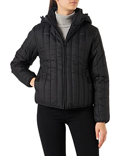 G-STAR RAW Damska kurtka Meefic Vertical Quilted Jacket, Black (dk black B958-6484), XL