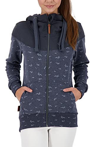 alife & kickin Damska bluza z kapturem Palinaak, morski, M