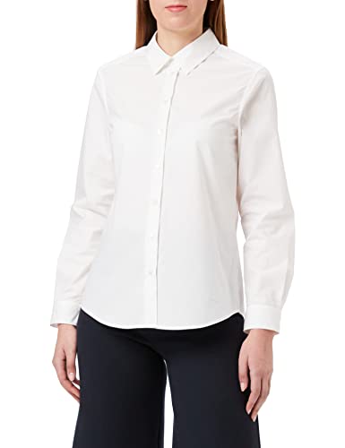 Seidensticker Damska bluzka Regular Fit z długim rękawem, biała, 46, biały, 46