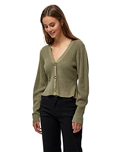 Desires Damski sweter DITA Peplum kardigan, Zielony syrenki, S