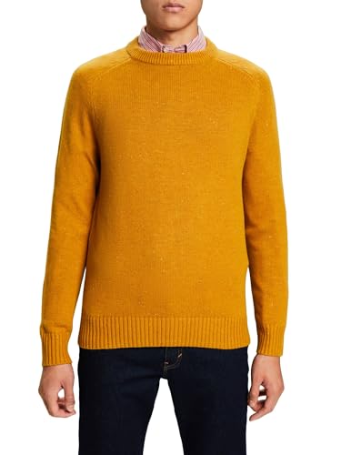 ESPRIT sweter męski, 701 / żółty bursztynowy 2, L