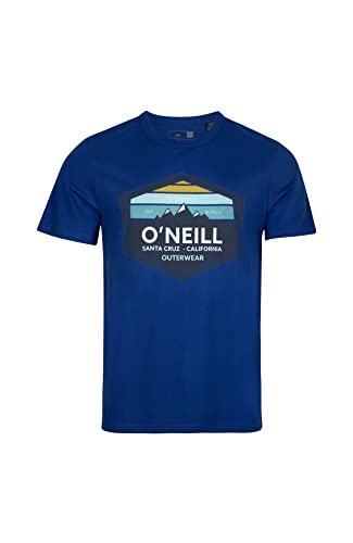 O'Neill Męski T-shirt z krótkimi rękawami, MTN Horizon podkoszulek, 15013 Surf The Web niebieski, S/M (opakowanie 4 szt.)