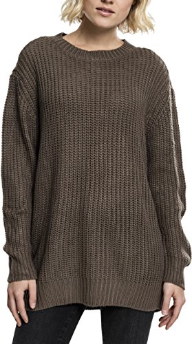 Urban Classics Damski sweter Ladies Basic Crew Sweater, zielony (Army Green 1144), XS