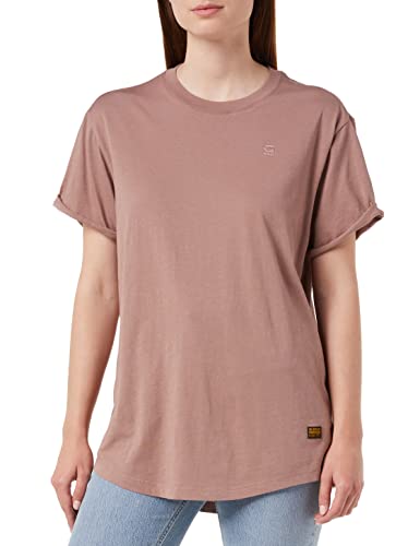 G-STAR RAW Women's Lash Fem Loose Top T-shirt, brązowy (Chocolate Berry D16902-4107-B113), XL, brązowy (Chocolate Berry D16902-4107-b113), XL