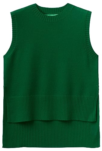 United Colors of Benetton Kamizelka damska sweter, Zielony Las 1u3, XS