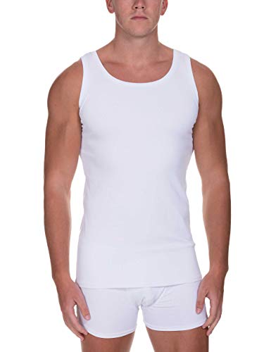 Bruno Banani Koszulka Sportowa Coste Biustonosz tank top, biały (biały 001), S Męska, Biały (biały 001), S