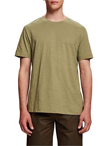 ESPRIT Collection Męski T-shirt 053EO2K302, 345/LIGHT Khaki, M, 345/Light Khaki., M