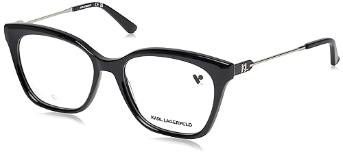 KARL LAGERFELD KL6108 Okulary, czarny, 54/17/140 dla kobiet, Czarny, 54/17/140