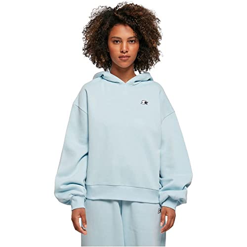 STARTER BLACK LABEL Damska bluza z kapturem Starter Essential Oversized Hoody, niebieski (Icewaterblue), XS