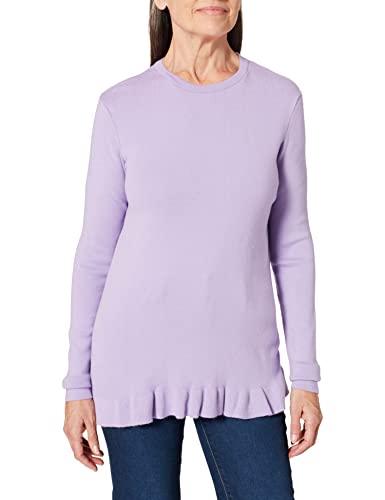 NA-KD Knitted Long Sleeve Top Koszula damska, Jasnofioletowy, M