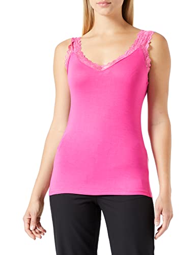 VERO MODA Women's VMROSA SL Noos Top, Pink Yarrow, XL, różowy, XL