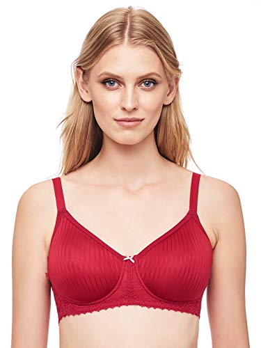 Susa Damski biustonosz bez fiszbin, Czerwony (Raspberry 292), 75E