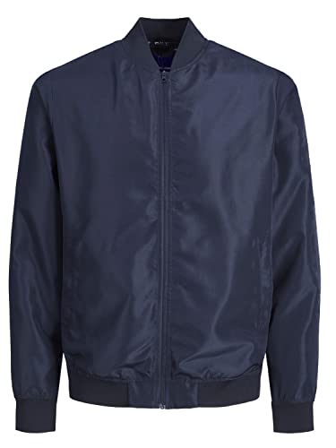 JACK & JONES PLUS Męska kurtka bomberka Jorpalma Bomberka, Navy Blazer, 3XL, granatowy blezer