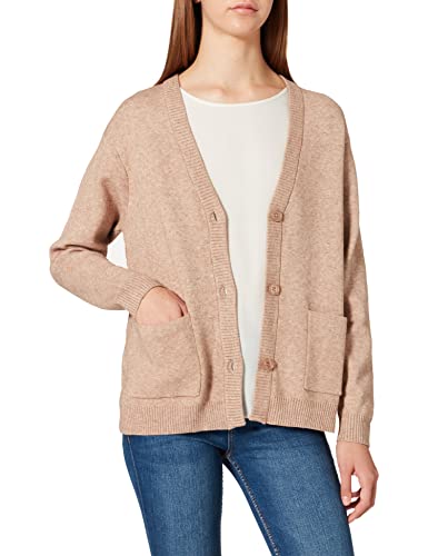 Peppercorn Sweter damski Rosalia z dekoltem w serek, Warm Sand Melange, M