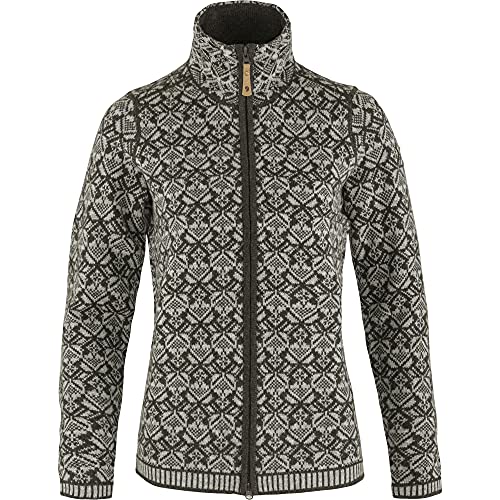 Fjallraven Damska bluza z dzianiny śnieżnej w kolorze ciemnooliwkowym, M