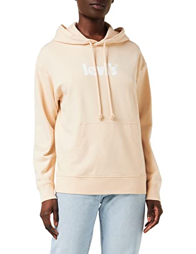 Levi's Damska bluza z kapturem Graphic Standard Hoodie, Ssnl Poster Logo_fleece Peach Puree, S