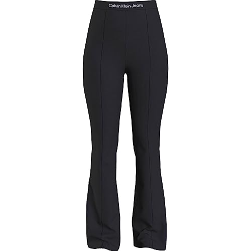 Calvin Klein Jeans Legginsy Milano z logo damskie, Ck czarny, XS