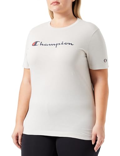 Champion Legacy American Classics W-Light Cotton Jersey S-s Regular Crewneck Koszulka damska, Srebrny Szary, L