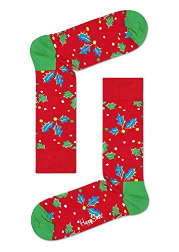 Happy Socks Holly, kolorowe i zabawne, Skarpety dla kobiet i mężczyzn, Zielony-Niebieski (41-46)