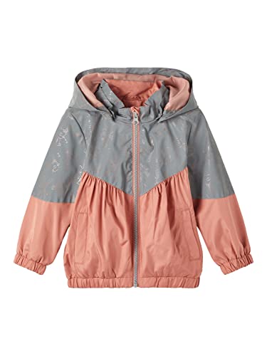 NAME IT Dziewczęca kurtka odblaskowa NMFMABRIELE, Old Rose, 116, Stara Ró?a, 116 cm