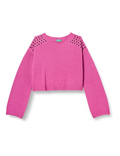 United Colors of Benetton Koszulka dziewczęca G/C M/L 1076c101n sweter, fioletowy 0k9, 170 cm