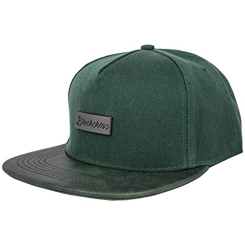 Blackskies Vanguard Snapback Cap damska męska czapka bejsbolowa czapka z daszkiem, zamszowa sztuczna skóra, zielony, jeden rozmiar