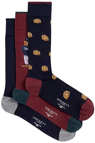 Hackett London Skarpety męskie, Niebieski (granatowy), Large