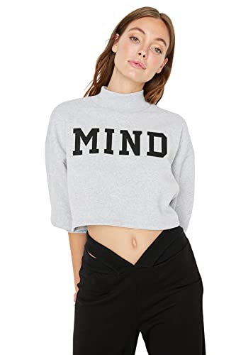 Trendyol Bluza damska, Szary, M