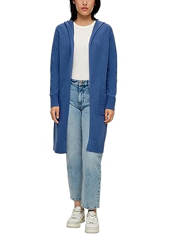 s.Oliver Damski długi kardigan, niebieski, 38