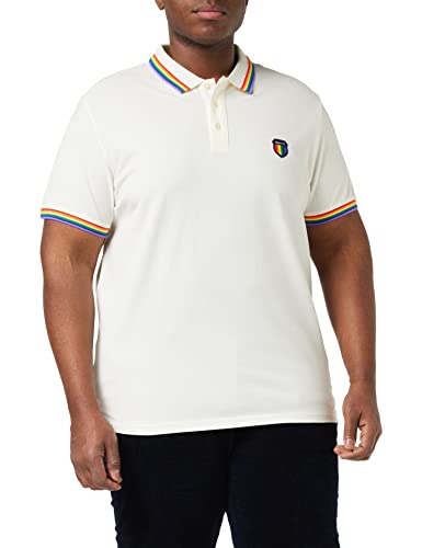 GANT Męska koszulka polo D.1 Pride Pique SS Rugger, Eggshell, 3XL