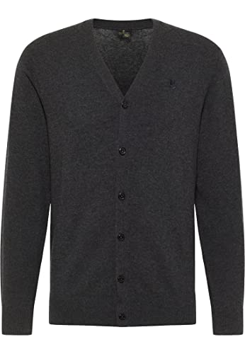 baradello Męska kurtka z dzianiny 31824902-BA01, ciemnoszary melanż, XXL, ciemnoszary melan?, XXL