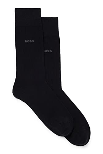 BOSS Męskie 2P RS zestaw upominkowy Bag CC dwupak skarpety z mieszanki bawełny, czarny (Black1), 40-46 EU