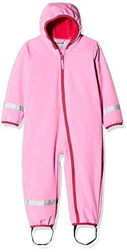 Playshoes Unisex Baby Softshell kombinezon z podszewką polarową, Rosa, 86
