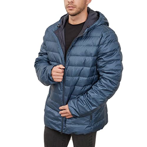 Geox Męska kurtka M Dereck Down Coat, Majolica Blue/Sky Ca, 60