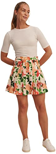 NA-KD Mini spódnica tenisowa kwiatowa, EU 40
